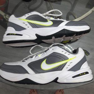 Nike Mens Air Monarch IV 415445-100 White Running Shoes Sneakers Size 14
